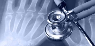 Stethoscope on X-Ray